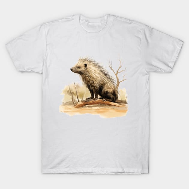 Porcupine T-Shirt by zooleisurelife